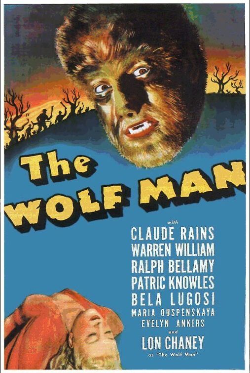 The Wolf Man 1941 Movie Poster Framed Print Picture Hollywood Classic Horror 