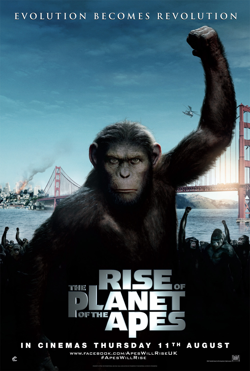 Rise of the Planet of the Apes poster